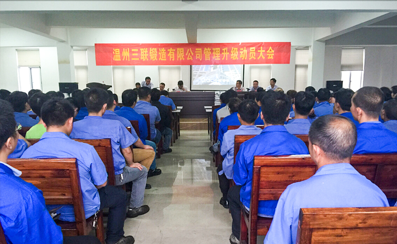 熱烈祝賀2015年9月溫州三聯(lián)鍛造有限公司管理升級正式啟動！