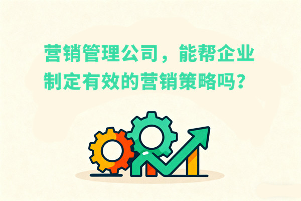 營銷管理公司，能幫企業(yè)制定有效的營銷策略嗎？